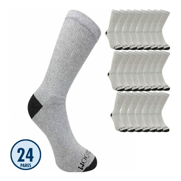 Fruit of the Loom Calceta Caballero Unitalla Algodón Afelpado Jaspe 24 pares