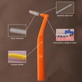 thumbnail image 7 of BIMZUC 5‑Pack L‑Shaped Interdental Brushes – Flexible, Flat‑Wire Design for Braces, Orthodontics & Daily Plaque Removal – Orange, 7 of 7