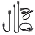 thumbnail image 3 of 90 Degree Angled Microed USB Extension Cable Flat Silicone Charging Data Cord For Smartphones Tablets Cameras, 3 of 8