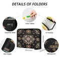 thumbnail image 3 of Accordion File Organizer with Zip Closure 13 Pockets Expanding File Folder Letter A4 Paper Document Organizer for Home Office Abstract Shapes Pattern, 3 of 7