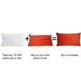 thumbnail image 2 of Home Soft Things Milliken Plush Throw Pillow Covers 2 Piece Set - Burnt Orange - 14" x 26", 2 of 4