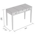 thumbnail image 4 of Safdie & Co. Vanity Desk Table Multifunctional 40inch White with 2 Drawers and 1 Foldable Mirror for Living Room, Dressing Room or Bedroom, 4 of 4
