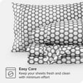 thumbnail image 4 of Bare Home Ultra-Soft Sheet Set - Premium 1800 Collection - Deep Pockets - 3-Pieces - Twin XL, Pennytile - Gray/White, 4 of 7