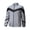 Gray, variant on WIZUTIZ Men's Stand Collar Reflective Jacket Spliced Colorblock Thin Lightweight Breathable Full-Zip Outdoor Casual Active Top