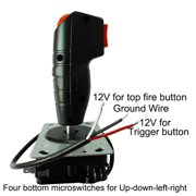 1 * Flight Stick Arcade Game Cabinet Grap Flight Joystick Trigger Top Fire Button