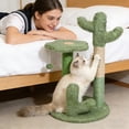 thumbnail image 6 of Cactus Cat Scratching Post, Natural Sisal Scratch Pole for Indoor Cats, Stylish & Functional Home Decor, 6 of 7