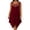 Wine, variant on Women's Plus Size Sleeveless Dresses with Cutout Neckline Casual Asymmetric Hem A Line Swing Sundress for Summer Party Vacation Trendy 2026