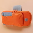 thumbnail image 1 of RENACLIPY Sac de Bras Extérieur Orange Résistant à l'Eau avec Poche Zippée et Trou pour Écouteurs pour l'Exercice, 1 of 8