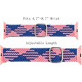 thumbnail image 3 of Stretchy Nylon Bands Compatible with Apple Watch 38mm 40mm 41mm 42mm 44mm 45mm,Adjustable Elastic Sport Band Women and Men Wristbands for iWatch Serie, 3 of 4
