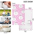 thumbnail image 3 of GZHJMY Christmas Winter Snowman Hand Towel Cotton Soft Absorbent Bath Hand Towels Decor, Multipurpose for Kitchen, Hotel, Spa, Yoga, Gym, Set of 2, 3 of 7