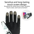 thumbnail image 2 of Soidarity Guantes Manoplas Pantalla táctil Exterior Cálido Antideslizante Impermeable A prueba de viento Snowboard Invierno Clima frío Engrosamiento Deportes de nieve Negro, Negro> M M Soidarity OD028936-07, 2 of 6