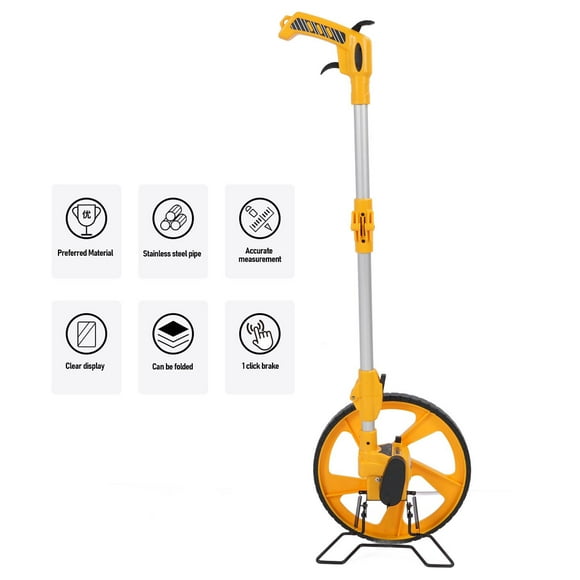 Measuring Wheel, Accurate Measure Wheel 0-9999.9m Range for School Activity