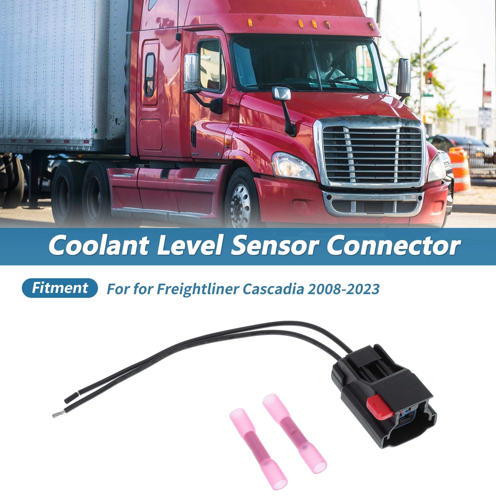 Unique Bargains Coolant Level Sensor Connector for Freightliner Cascadia 2008-2023