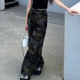 thumbnail image 2 of Generic Girls Y2K Baggy Cargo Pants Wide Leg Loose Camouflage Joggers with Pockets Kids Casual School Sport Street Dance Daily Wear, 2 of 9