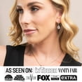 thumbnail image 6 of Cate & Chloe Pack of 3 - Isabel 18k White Gold Plated Dangle Earrings with Simulated Diamond Crystals, 6 of 10