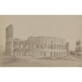thumbnail image 2 of Isaac Weld 24x17 Black Ornate Framed Double Matted Museum Art Print Titled: The Colosseum, Rome (1818), 2 of 5