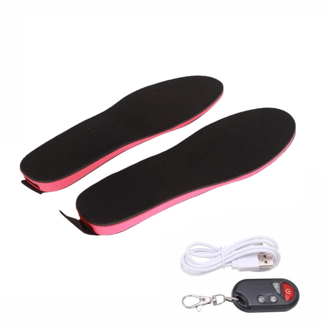 Semelles Chauffantes Semelles Chauffantes Électriques Rechargeables par USB Télécommande Intelligente Découpables Bricolage Chauffe-Pieds pour Hommes Femmes Activités de Plein Air