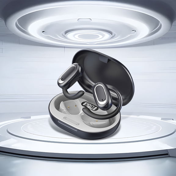 Gecau Newest Open Bluetooth Headphoneswireless Open Noise Crafted with Care n Sports Headphones Gray Home Essentials