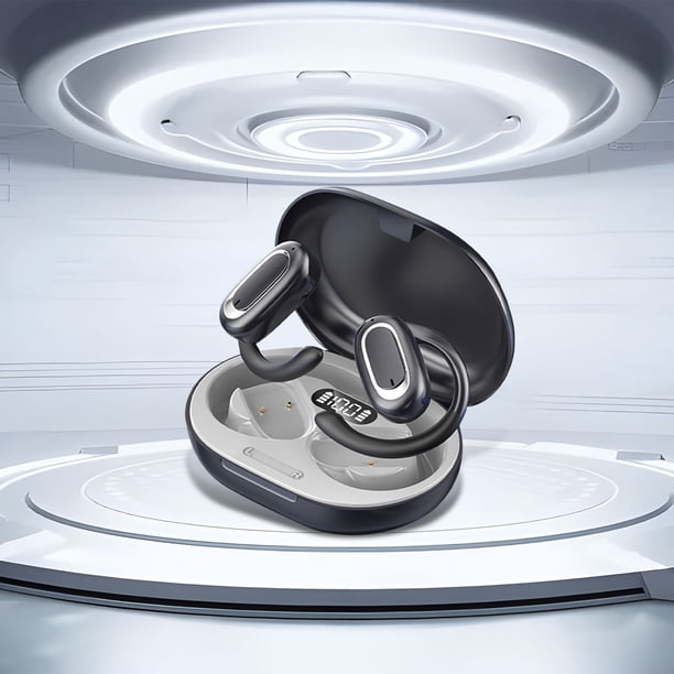 Auriculares Bluetooth, Auriculares inalámbricos, Auriculares Bluetooth, Auriculares Bluetooth abiertos más nuevos, Auriculares deportivos inalámbricos abiertos con cancelación de ruido y suspensión de