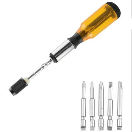 

JUNTEX Ratcheting Multi-Bit Screwdriver Set Push Pull Ratchet Screwdriver Multi Tool
