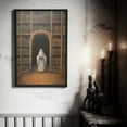 thumbnail image 6 of Ghost Reading Book In The Library, Reading Lover Gift, Vintage Poster, Art Poster Print, Dark Academia, Haunting Ghost, Halloween Decor - Usoppsniper, 6 of 7