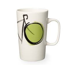 Starbucks 2015 Dot Collection Green Bicycle Ceramic Coffee Mug Cup 16 (Best Food At Starbucks)