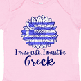 thumbnail image 4 of Inktastic I'm So Cute, I Must Be Greek Sunflower Boys or Girls Baby Bodysuit, 4 of 5
