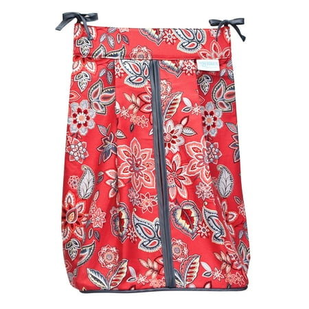 Trend Lab Red Flowers Diaper Stacker
