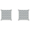 thumbnail image 3 of 1/2 Carat Princess Cut Diamond Stud Earrings in 10K White Gold, 3 of 5