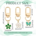 thumbnail image 2 of 1 Set 20pcs Flower Butterfly Key Chains 20 Styles Cute Mini Keychains Set Alloy Enamel Car Key Chain Charms Key Ring for Women Purse Handbag Wallet Backpack Creative Gift, 2 of 6