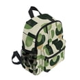thumbnail image 2 of FORMRS School Backpack with Front Zippered Pocket 12" Student Travel Daypack, Green Circle, 2 of 6