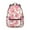 Pink Cow Pattern, variant on Baseball Pattern Backpack for School,Cute School Bag,Schoolbag with Adjustable Shoulder Straps & Padded Back,15.3"x11"x7.1".