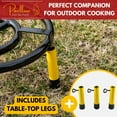 thumbnail image 6 of Paella Burner and Stand Set 16 Inch Dual Ring Propane Burner Outdoor Stove with Table Top Stand & Regulator, Portable Gas Cooker Wok Burner for Camping, Crawfish Boil Cooking Outdoor Paellera, 6 of 7