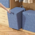 thumbnail image 3 of Tnobhg Clothing Storage Bag Space-saving Dust-proof Quilt Storage Bag Foldable Large Capacity Closet Organizer for Home, 3 of 8