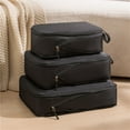 thumbnail image 1 of Nrmrq Weekly Deals Travel Clothes Compression Storage Bag Three Piece Portable Multifunctional Luggage Bag, 1 of 5