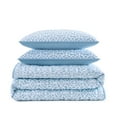 thumbnail image 5 of Waverly Kaidyn 3 pcs Quilt Set - Light weight Printed Microfiber Bedding, Queen Blue, 5 of 5