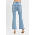 thumbnail image 5 of I AM A FASHION JUNKY RISEN Full Size High Rise Crop Bootcut Fray Hem Jeans Plus Size (LIGHT, 1XL), 5 of 5