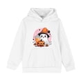 thumbnail image 6 of CBASIHI Girls Halloween Sweatshirts with Pockets Long Sleeve Fleece Warm Casual Cute Ghost Pumpkin Print Pullover Hoodies White 5 T, 6 of 7