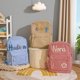 thumbnail image 5 of Mochila de pana con el nombre de tu hijo personalizada con cordón bordado al hombro personalizada para la vuelta al cole para niños y niñas, 5 of 7