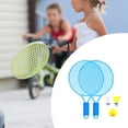 thumbnail image 6 of harayaa Kids Tennis Rackets with Ball and Shuttlecock Racket for Backyard Beach Toys blue, 6 of 9