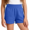 thumbnail image 2 of YunPes Girls Cotton Athletic Shorts Pull-On Elastic Waist Sports Shorts with Pockets Teen Kids Soccer Running Gym Workout Outfits, 2 of 9