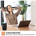 thumbnail image 4 of Humidificador de aire, mini humidificador ultrasónico con 2 modos de niebla ajustables, apagado automático y luz nocturna colorida, humidificador portátil USB para coche, hogar, oficina y dormitorio (, 4 of 5