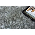thumbnail image 5 of Exquisite Rugs Sumo Shag Gray Polyester/Microfiber handloomed Area Rug, 5 of 5