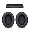 thumbnail image 1 of Almohadillas para los oídos de repuesto fáciles de usar para auriculares Sennheiser HD200 Pro, piel arrugada, 1 of 5