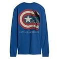 thumbnail image 2 of Marvel - Captain America Flag Pastel - Men's Long Sleeve Graphic T-Shirt, 2 of 4