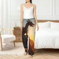 thumbnail image 4 of Rocae Seaside Sunset Cool Dragon for Women's Pajama Pants Pj Pants Lounge Pants-Large, 4 of 6