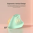 thumbnail image 3 of KYSONA EM9 Souris Ergonomique Verticale Verte - 4000DPI Réglable, Design Concentré sur la Santé avec Récepteur USB et Manuel d'Instructions Inclus pour une Utilisation Confortable en Ordinateur, 3 of 6