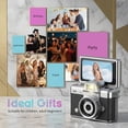 thumbnail image 4 of Mini Keychain Digital Camera, Portable Retro Camera with 1.47" Flip Screen, Built-in Flash, Includes 16GB Memory Card, Black, 4 of 10