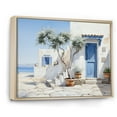 thumbnail image 2 of Designart "Greece Cycladic euphony II" Landscapes Floater Framed Canvas Wall Art, 2 of 7