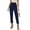 Navy, variant on MexChoioe Womens High Waist Trousers Ruffled Paperbag Waist Drawstring Slim Fit Ankle Length Casual Pants